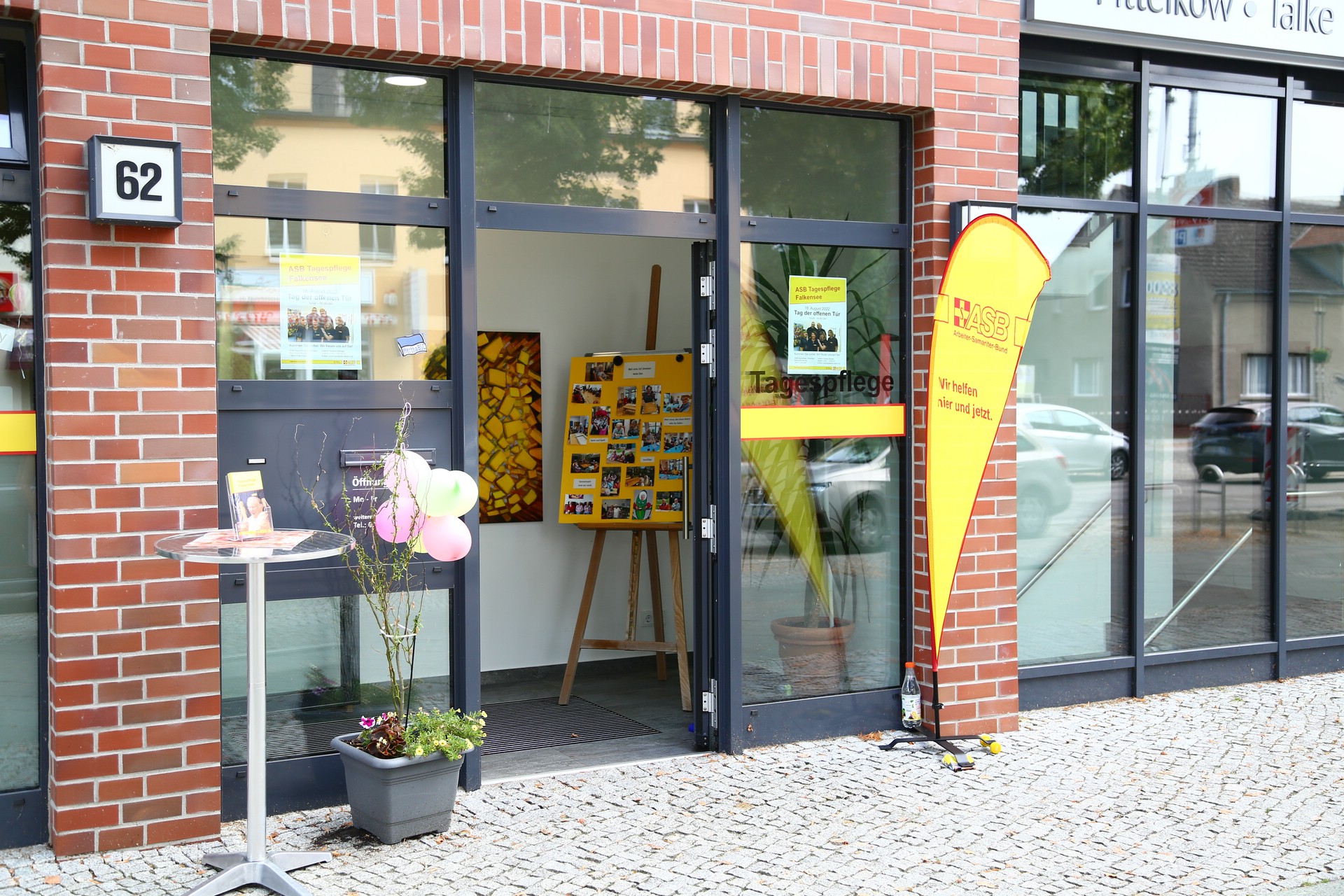 Eingangsbereich der Tagespflege in Falkensee